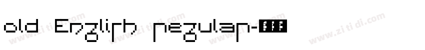 old English regular字体转换